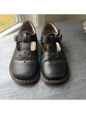L’Amour Shoes Girls Youth 12 Mary Jane Classic Leather T-Strap Buckle